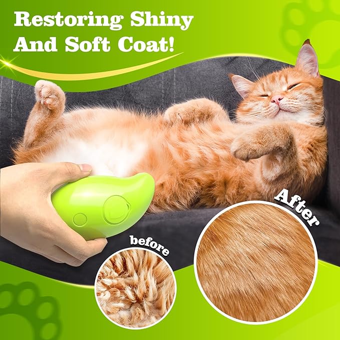 Cepillo Vapor para Mascotas 3 en 1