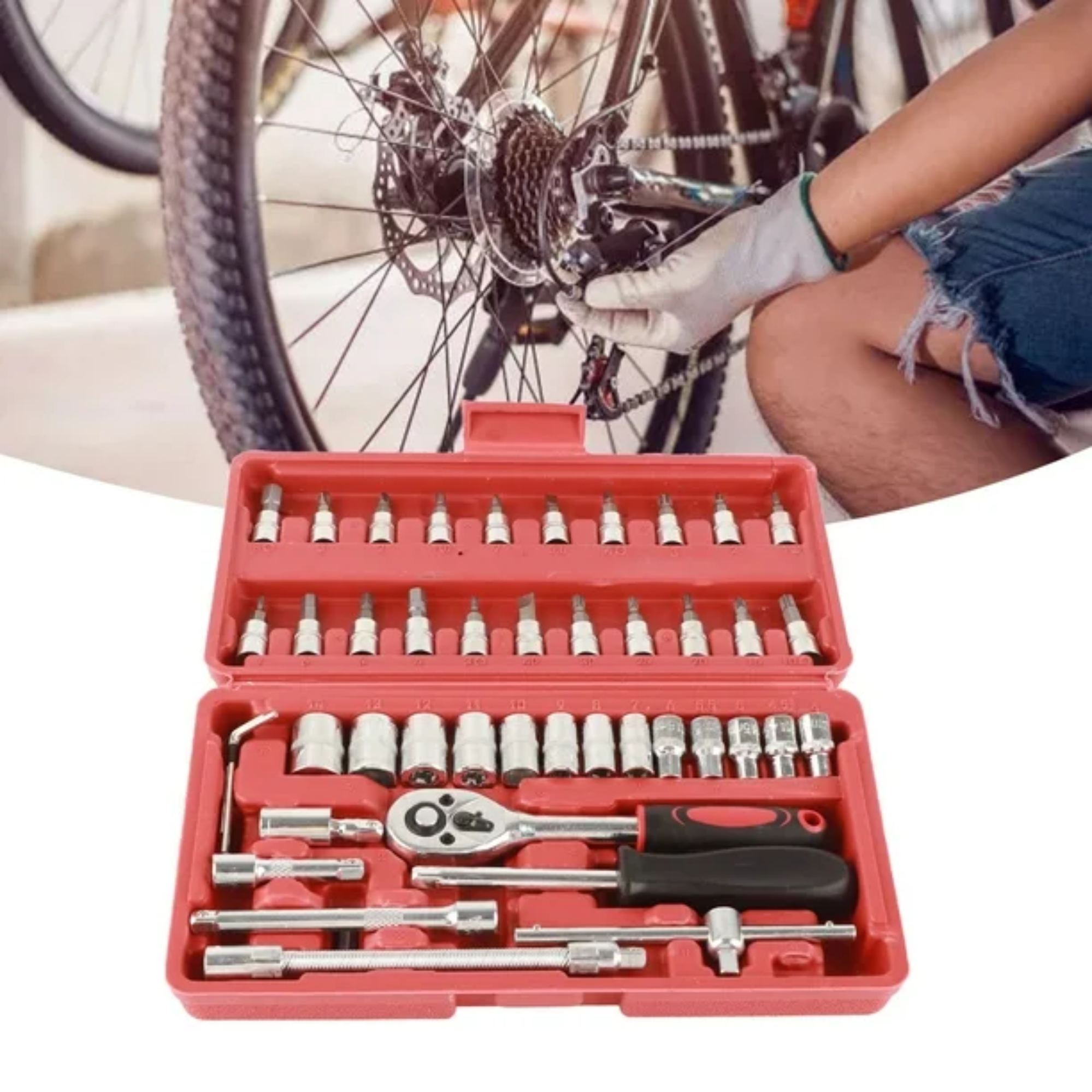 Kit de Herramientas Mecánicas 46 Piezas