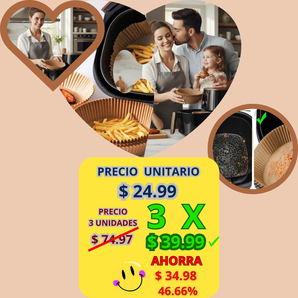 Papel Freidora x 50 Unidades