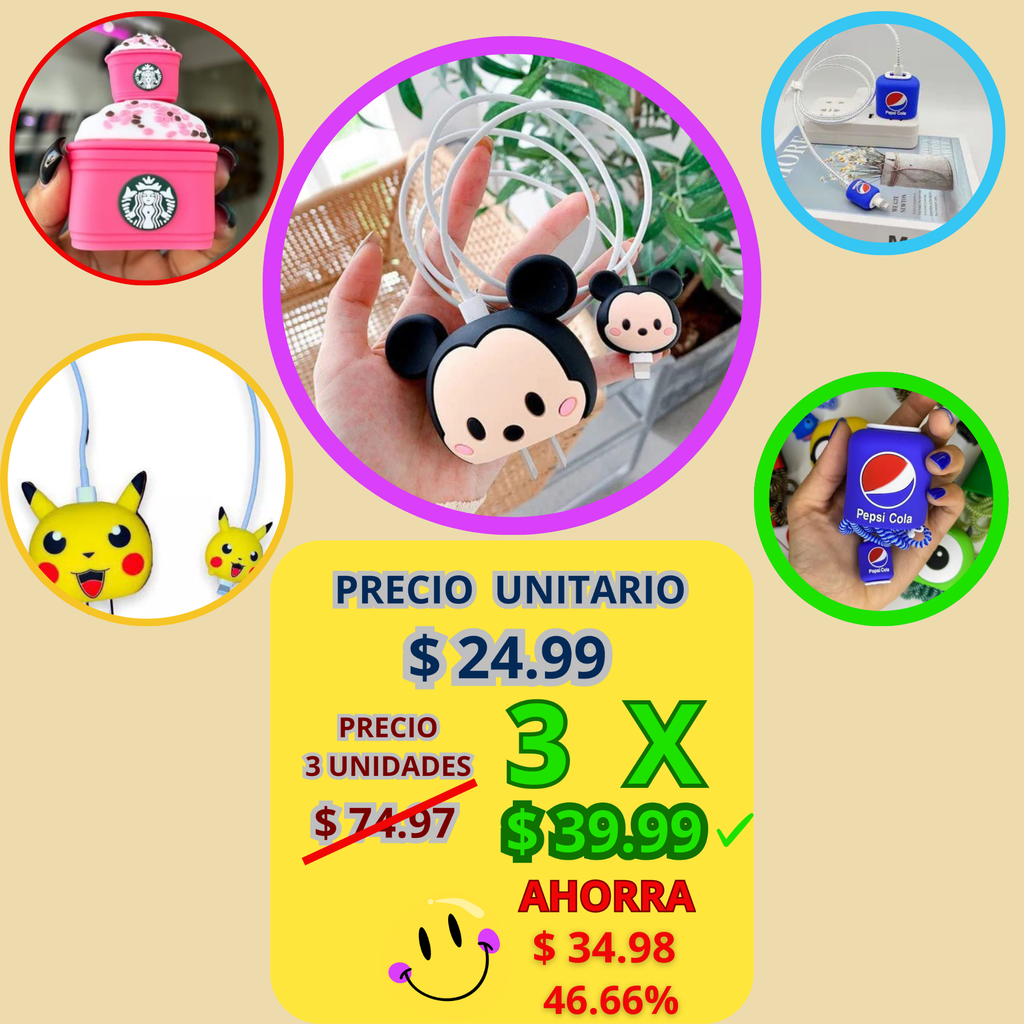 Protector de Cargador y Cable