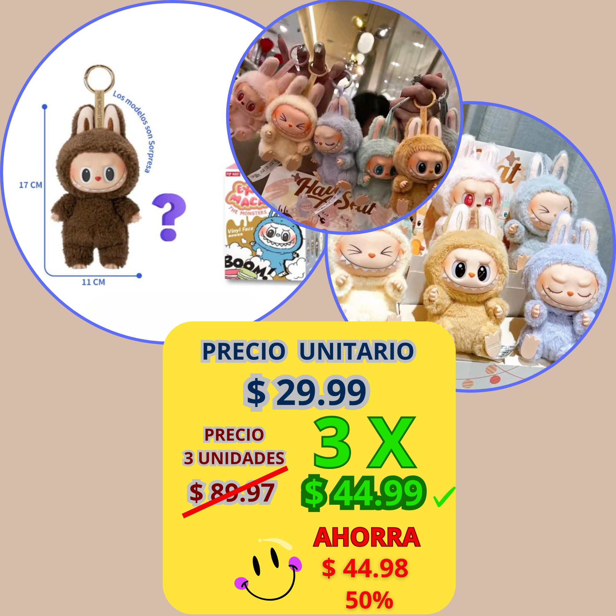 Llavero Sorpresa de LABUBU