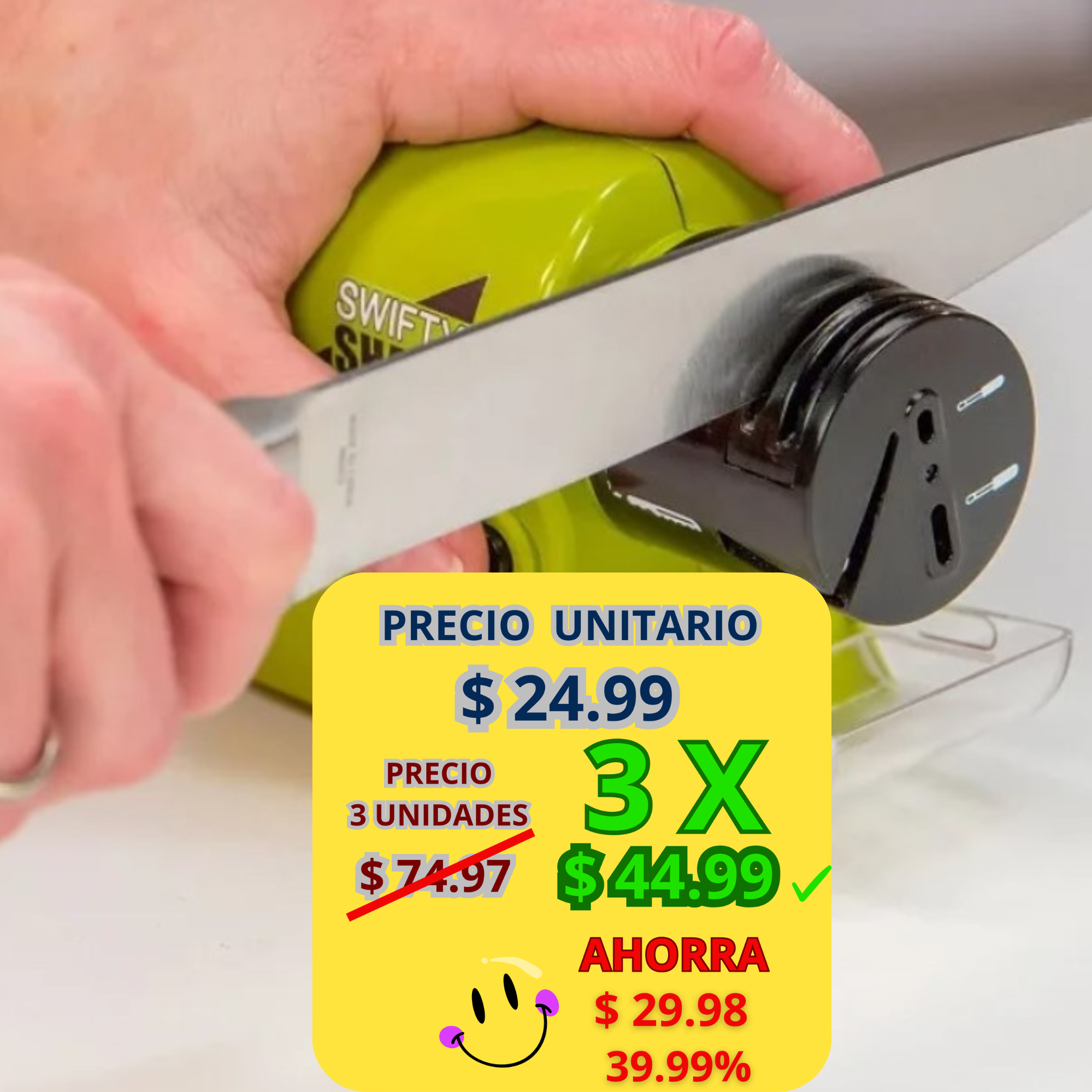 Afilador de Cuchillos Eléctrico Multiuso