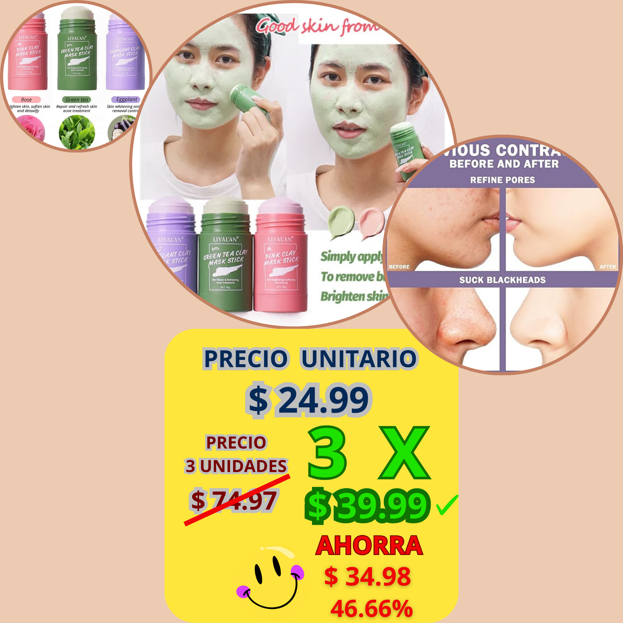 Roller Face Mascarilla Puntos Negros