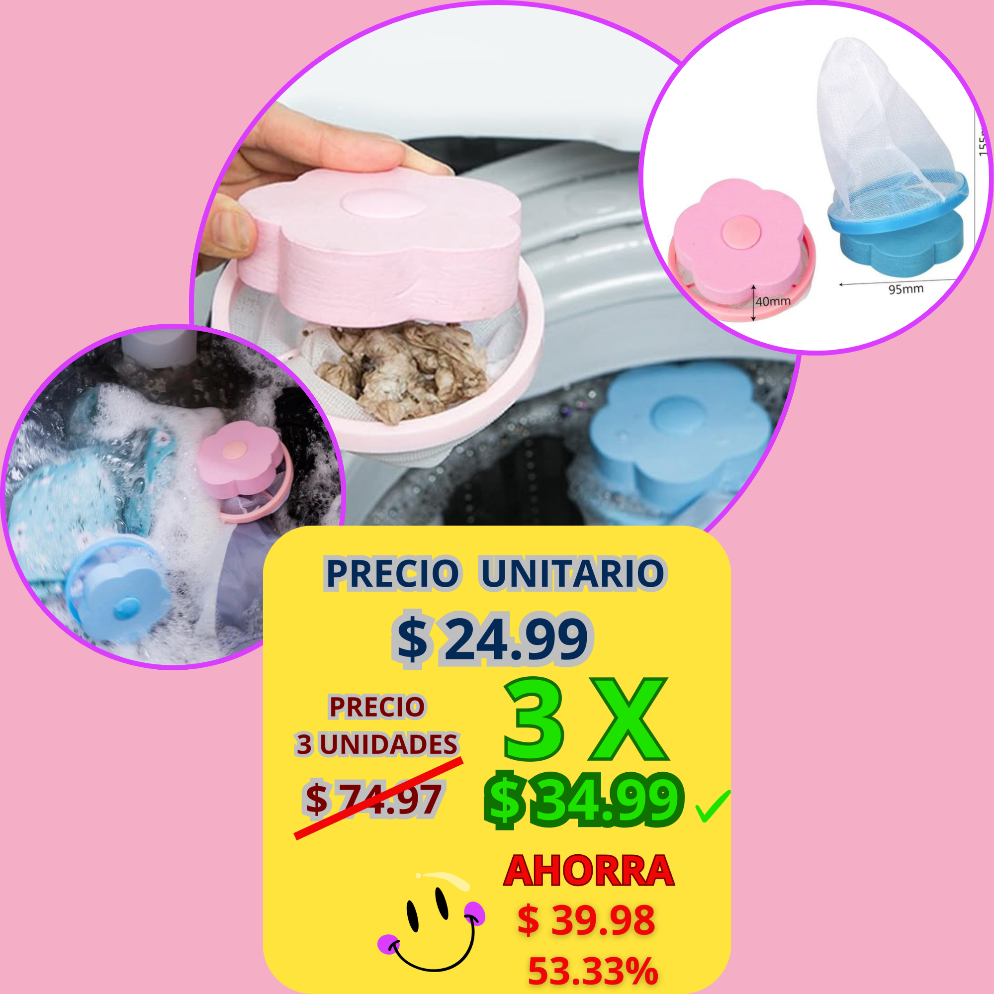 Filtro Atrapa Pelusas de Lavadora