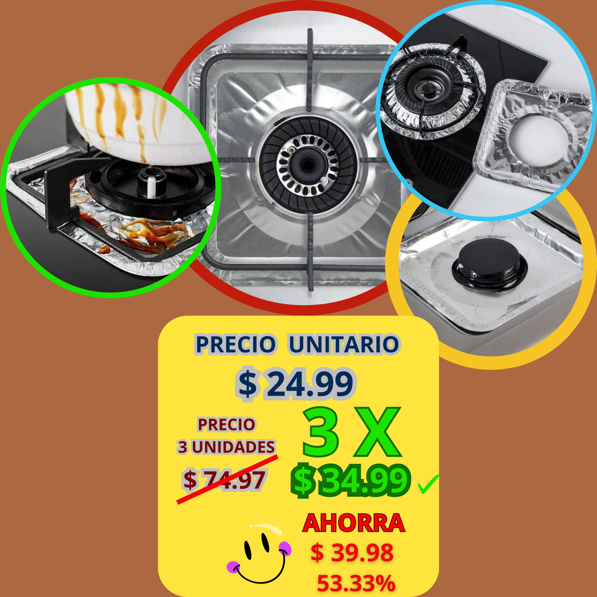 Protector de Hornilla, de Estufa, Fogón