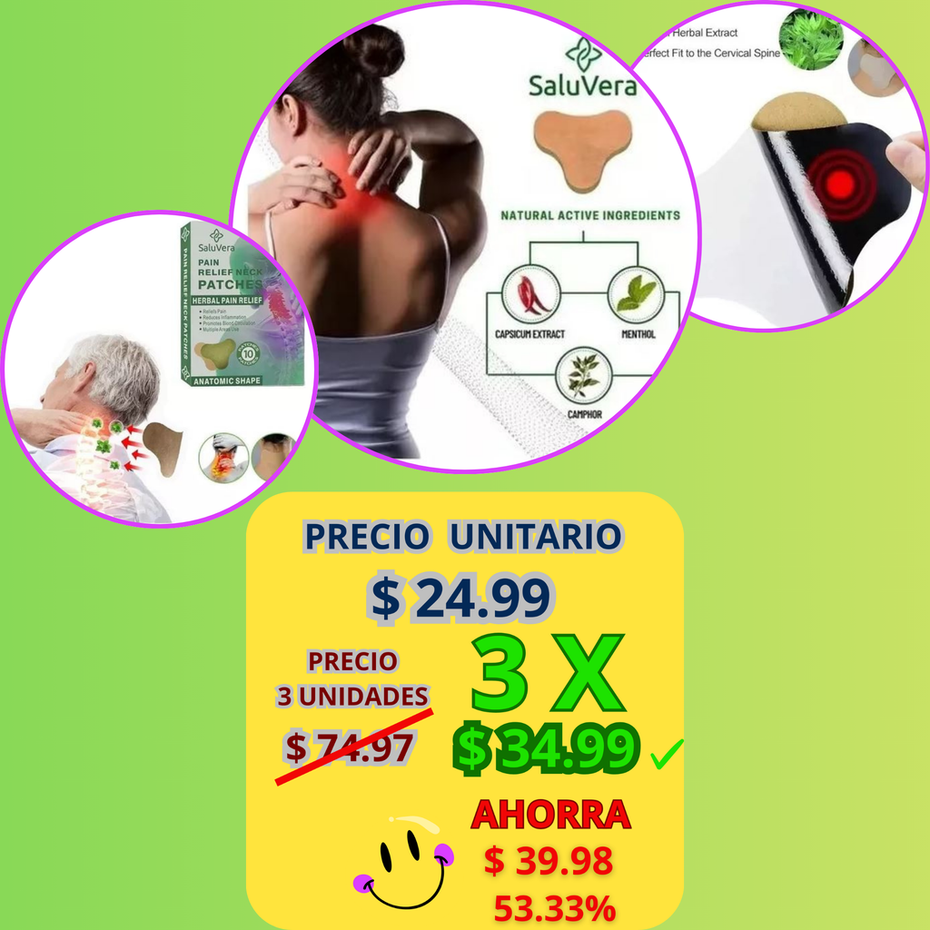 Parche Aliviador de Dolor para el Cuello