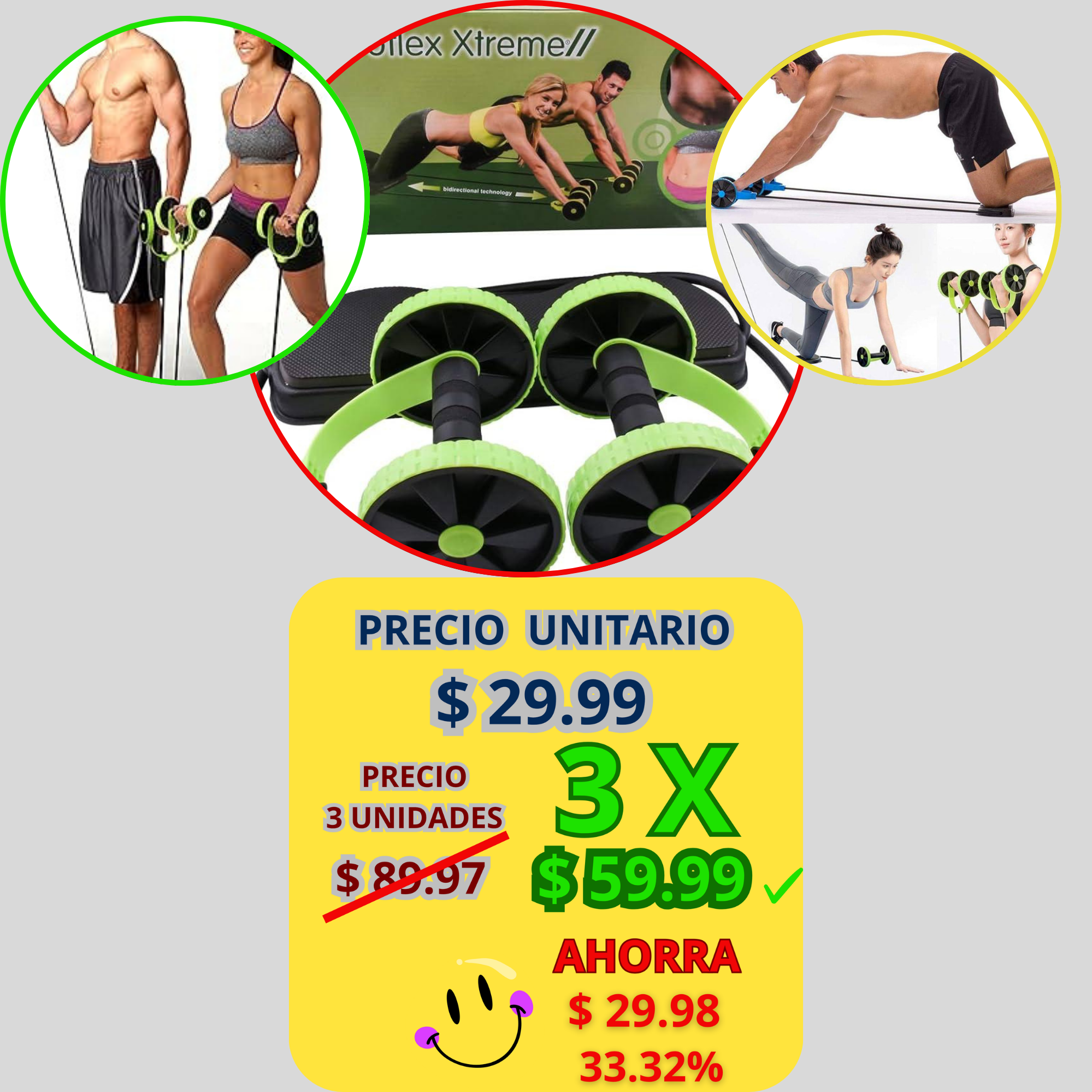 Revoflex Xtreme Entrenadores Abdominales