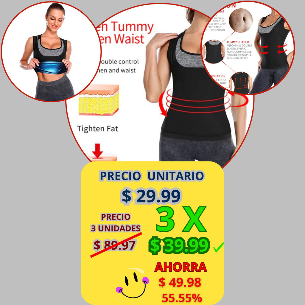 Chaleco Faja Quemador de Grasa Mujer