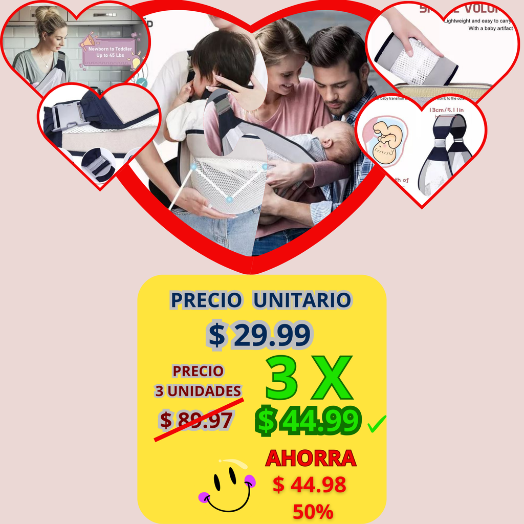 Porta Bebes Ajustable, Malla