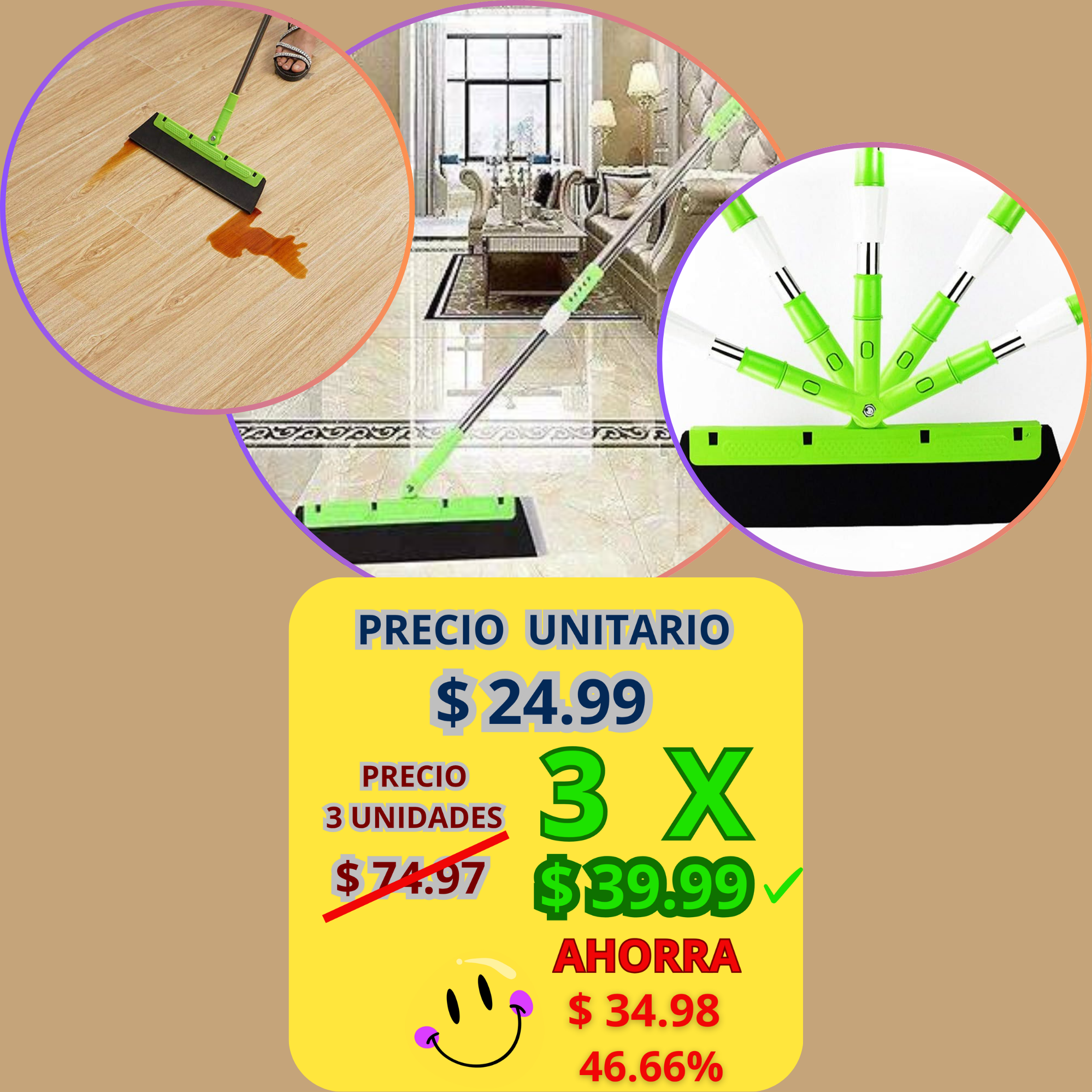 Escoba Raspadora Multiusos