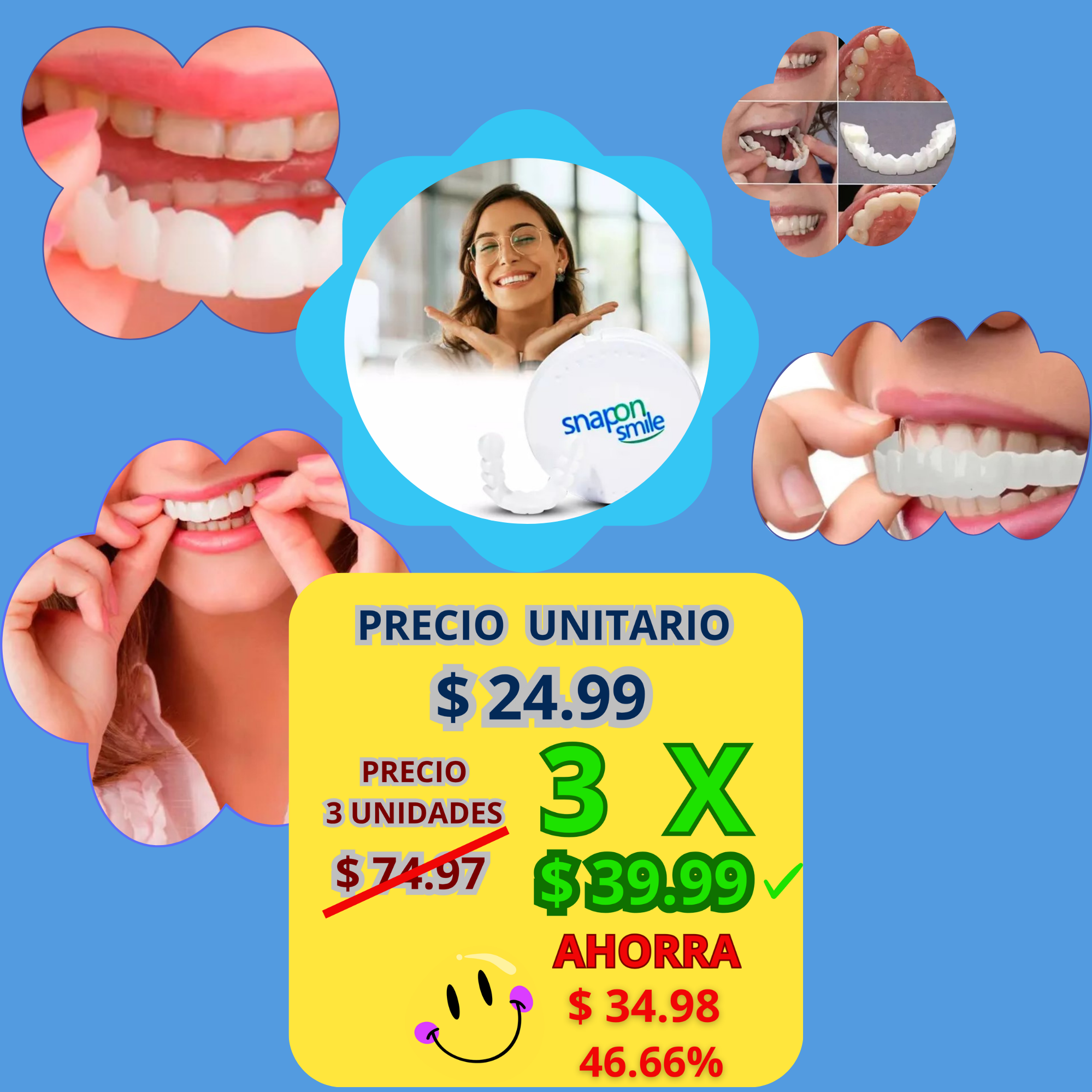 Carillas Dentales Cosmética Snapon Smile