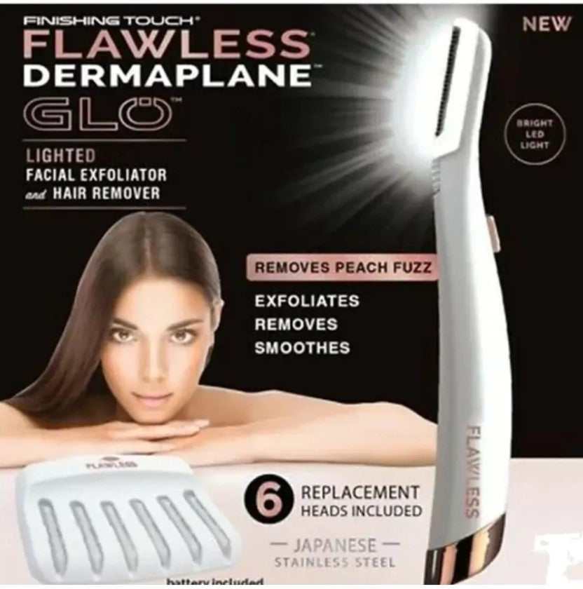 Depilador Facial Luz Led +6 Cabezas