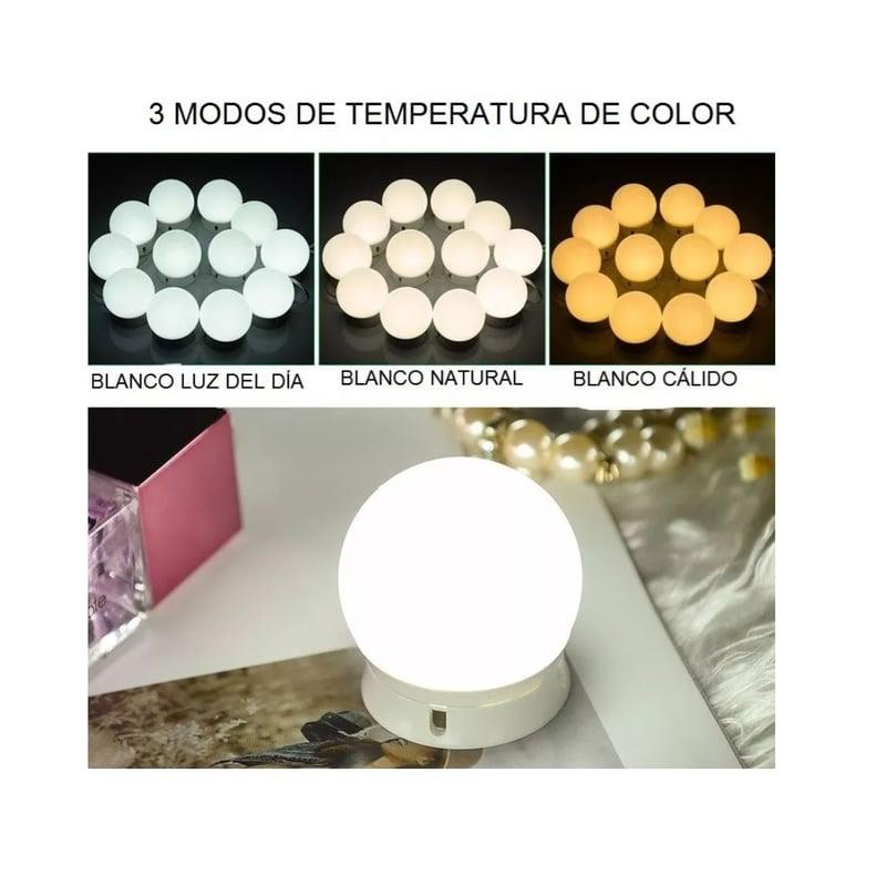 10 Focos led para espejos USB