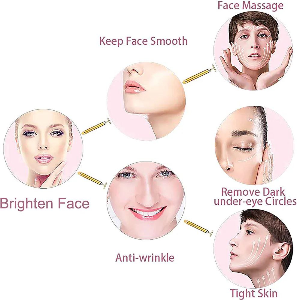 Masajeador Facial de Oro de 24K